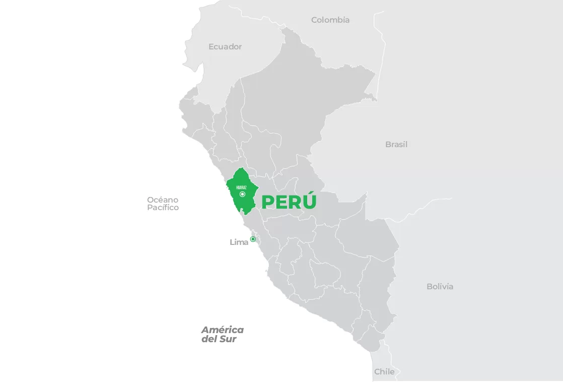 Mapa de Huaraz